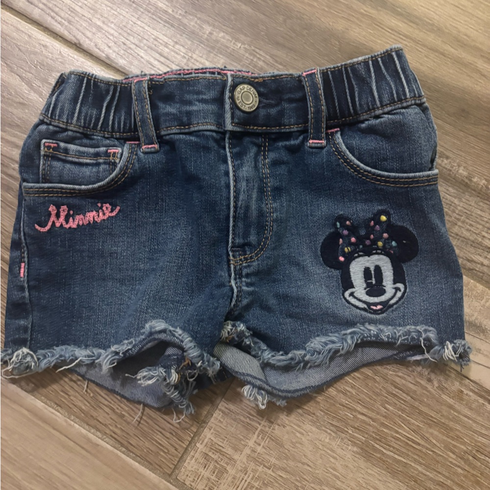 Disney Minnie Mouse Frayed Denim Shorts